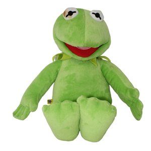 VTG Build-A-Bear Kermit The Frog Puppet 20” Plush Jim Henson Muppets Retired